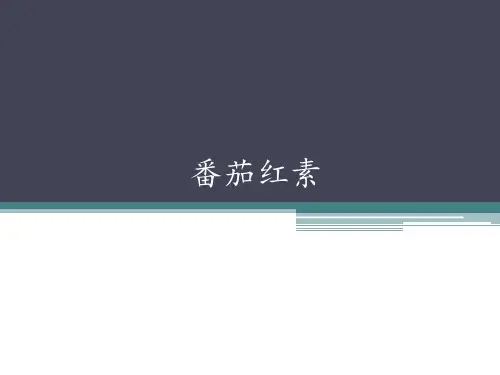 植物活性成分6--番茄红素