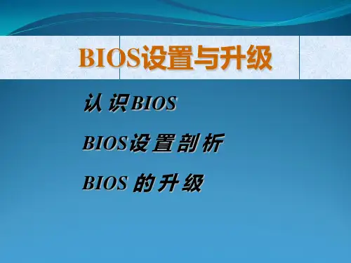 CMOS参数设置课件