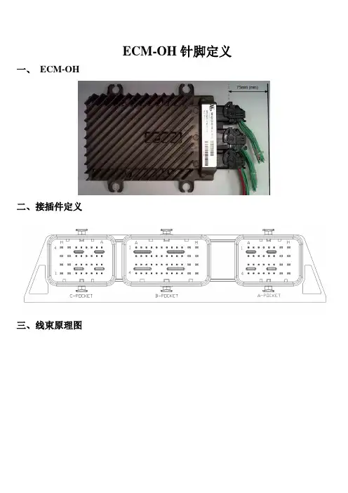 伍德沃德OH ECM OH针脚定义