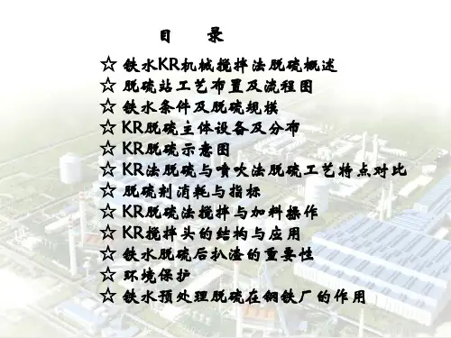 kr法脱硫工艺介绍PPT