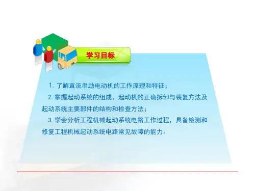 工程机械起动机 起动机的构造与工作原理