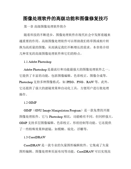 图像处理软件的高级功能和图像修复技巧