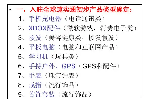 全球速卖通分析