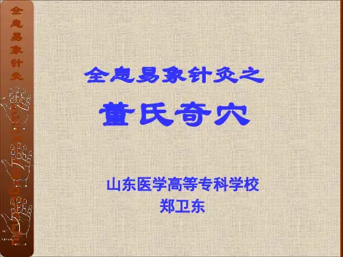 全息易象针灸-董氏奇穴教学内容