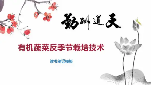 有机蔬菜反季节栽培技术