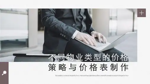 【房地产项目定价策略及价格表制作课件