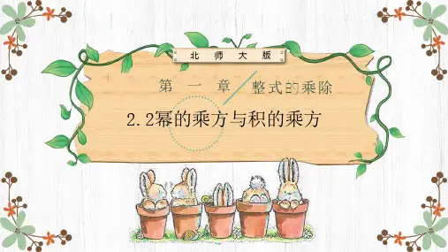 幂的乘方与积的乘方课件北师大版数学七年级下册(2)