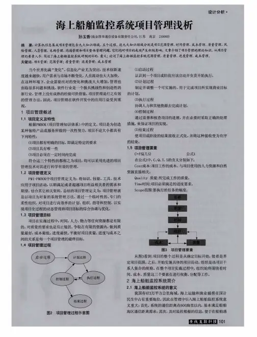 海上船舶监控系统项目管理浅析