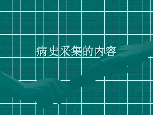 病史采集的内容页PPT文档