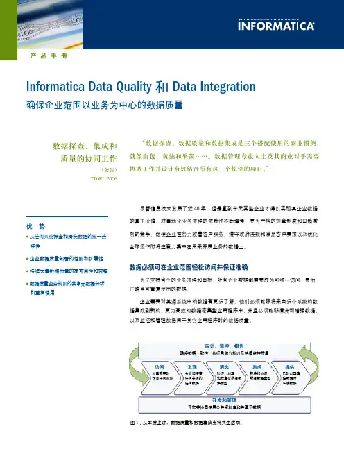 Informatica Data Quality 和Data Integration