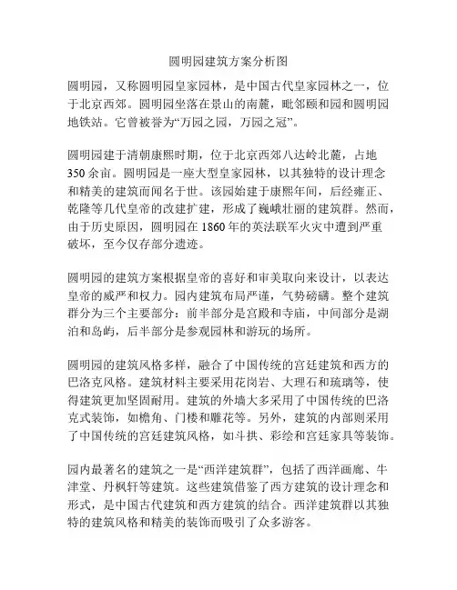 圆明园建筑方案分析图