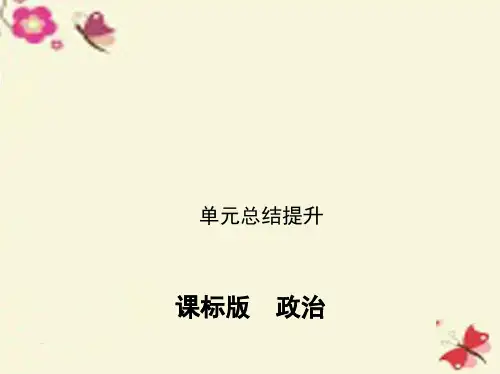 (新课标)高考政治一轮复习 第四单元 认识社会与价值选择单元总结提升课件(必修4)