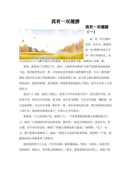 我有一双翅膀(共10篇)