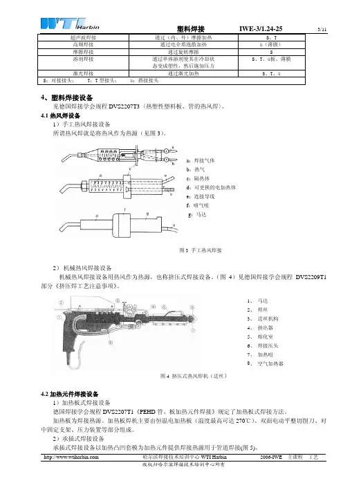 国际焊接(IWE)工程师、技术员(IWT)培训教程06-02
