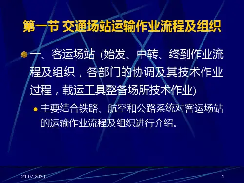 铁路运输作业流程PPT课件