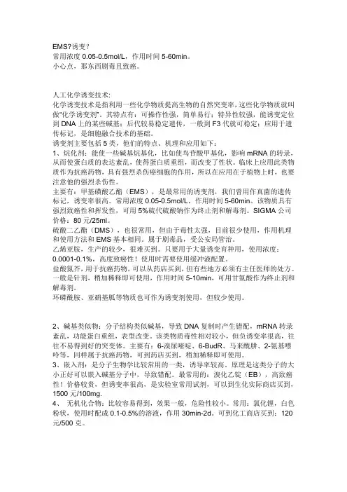 EMS诱变