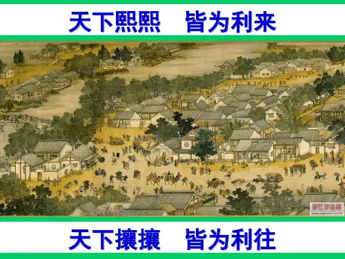 (新)人教版高中历史必修二第3课《古代商业的发展》优秀课件