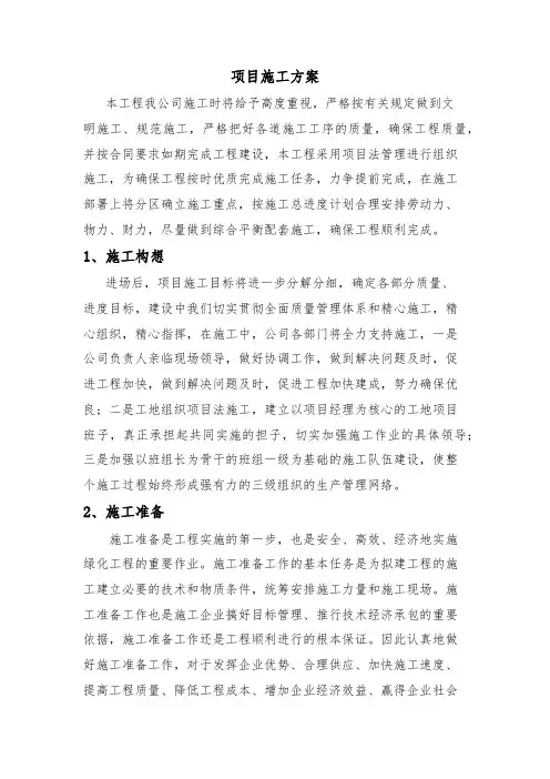 项目施工方案