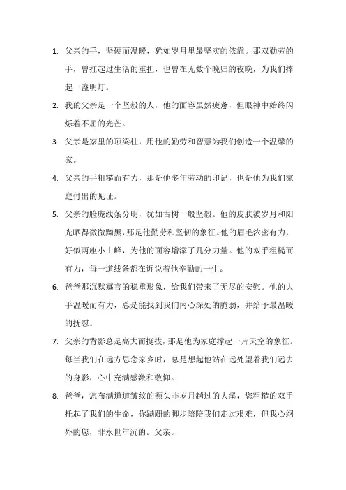 描写父亲的段落7