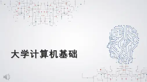 大学计算机基础教学课件汇总整本书电子教案全套教学教程完整版电子教案(最新)