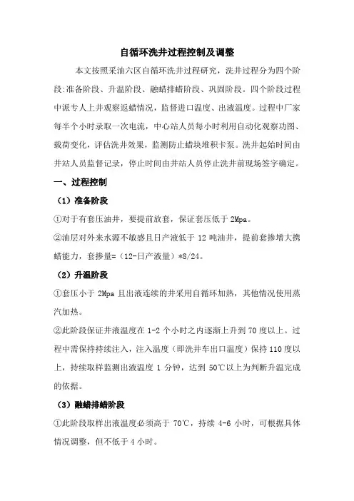 自循环洗井过程控制及调整(终稿)