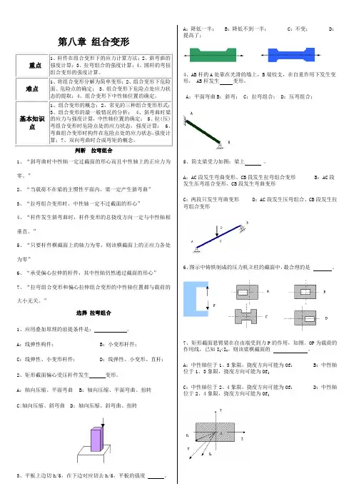 组合变形——精选推荐