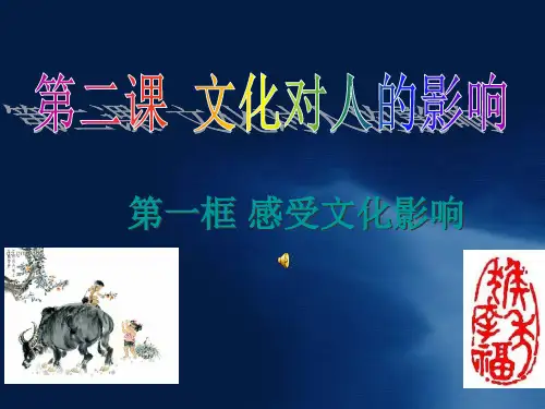 感受文化影响公开课ppt