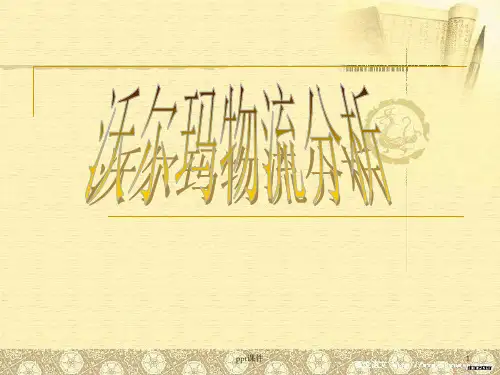 沃尔玛物流模式  ppt课件