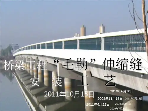桥梁伸缩缝安装工艺说明