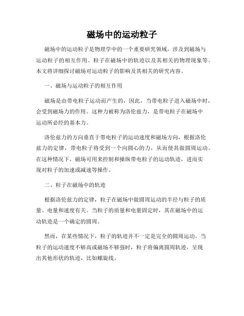 磁场中的运动粒子