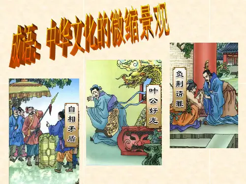 成语：中华文化的微缩景观PPT
