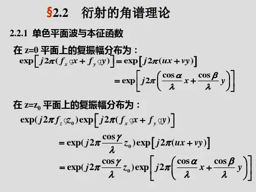 2.2 角谱传播2010