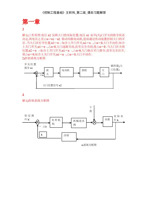 《控制工程基础》王积伟_第二版_课后习题解答
