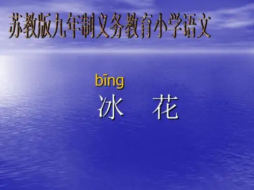 冰花(苏教)优秀PPT课件
