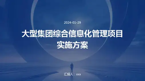 大型集团综合信息化管理项目实施方案