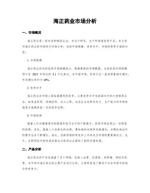 海正药业市场分析