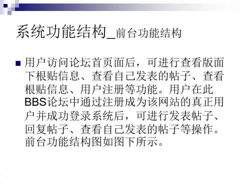 BBS论坛系统