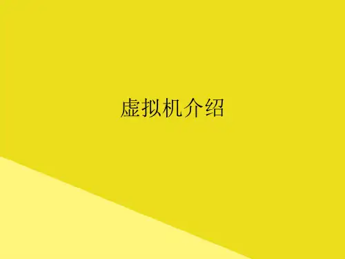 虚拟机介绍PPT资料(正式版)