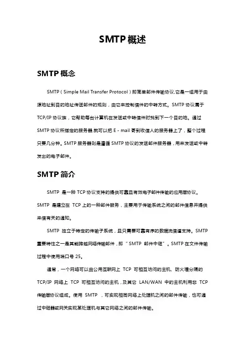 SMTP概述