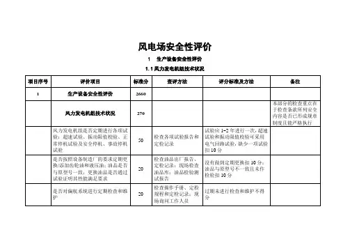 最新风电场安全性评价