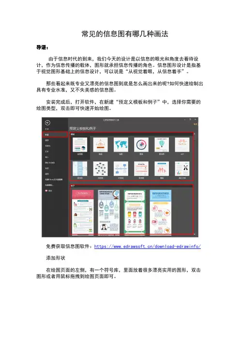 常见的信息图有哪几种画法