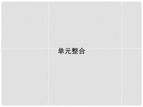 高中政治 第三单元 发展社会主义民主政治单元整合课件