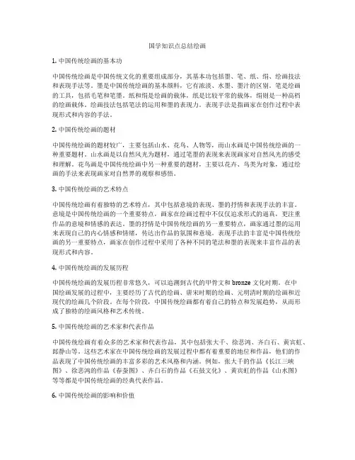 国学知识点总结绘画