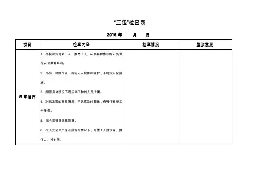 (完整word版)三违检查表