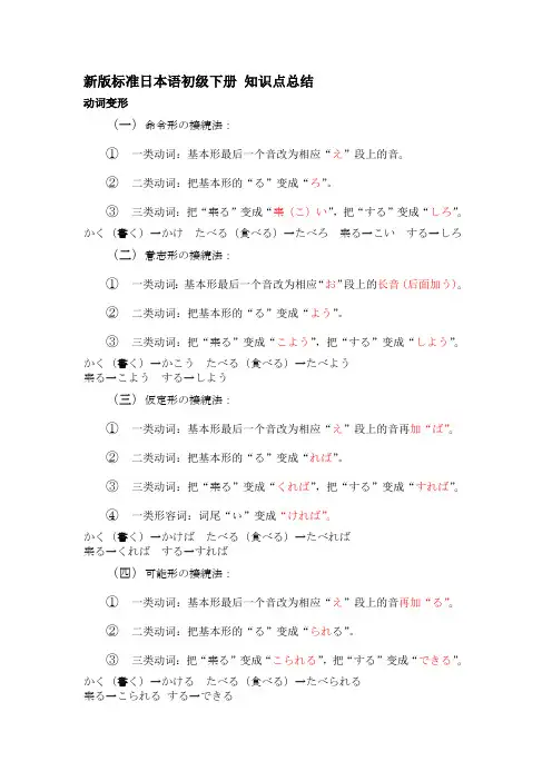 标日初下语法总汇.docx