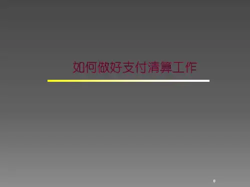 中国支付体系建设与发展ppt课件