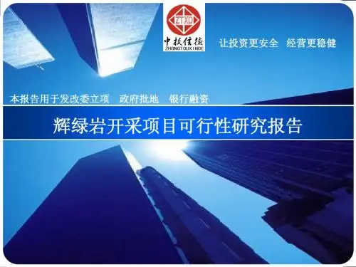 辉绿岩开采项目可行性报告5