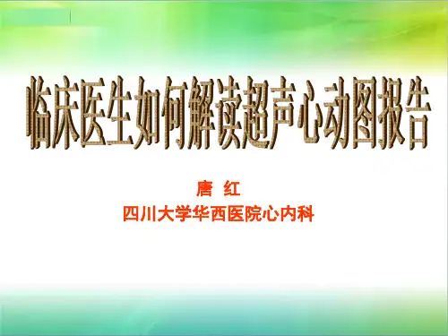 临床医生如何解读超声心动图报告