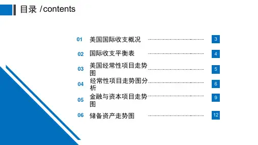 美国国际收支平衡表分析ppt