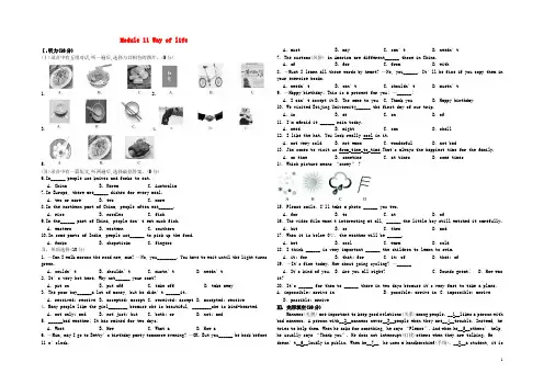 八年级英语上册 Module 11 Way of life单元综合测试 (新版)外研版(1)